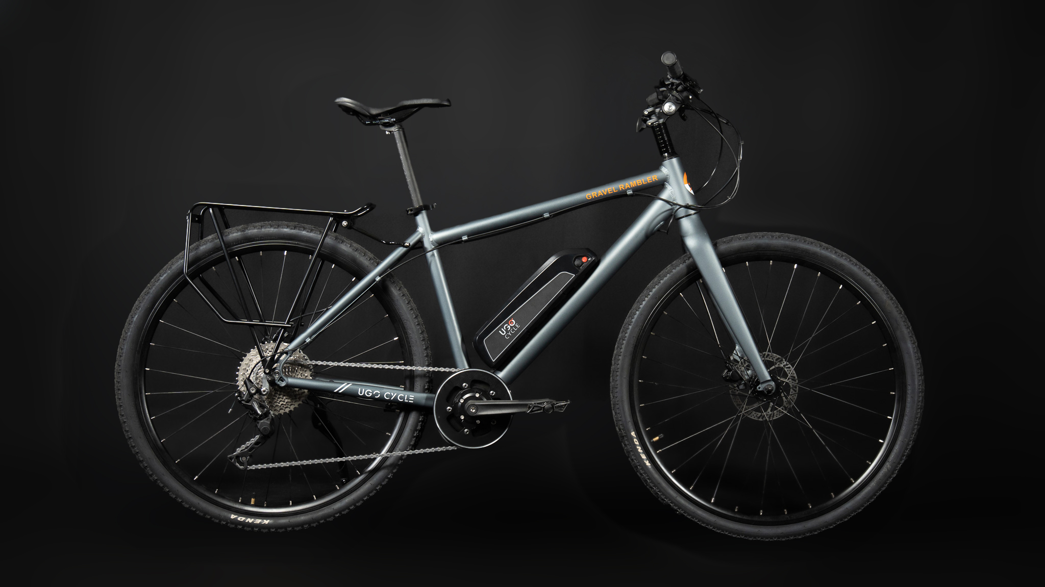 Hybride électrique - UGO Cycle Cadence Medium - Profil droit - Fond