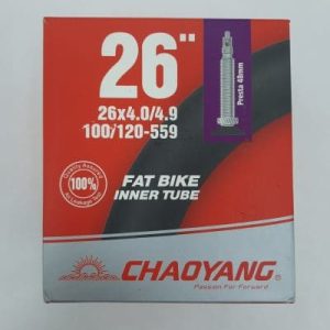 Chambre à air Chaoyang 26'' * 4.0 - 4.9'' (Shrader 48mm)